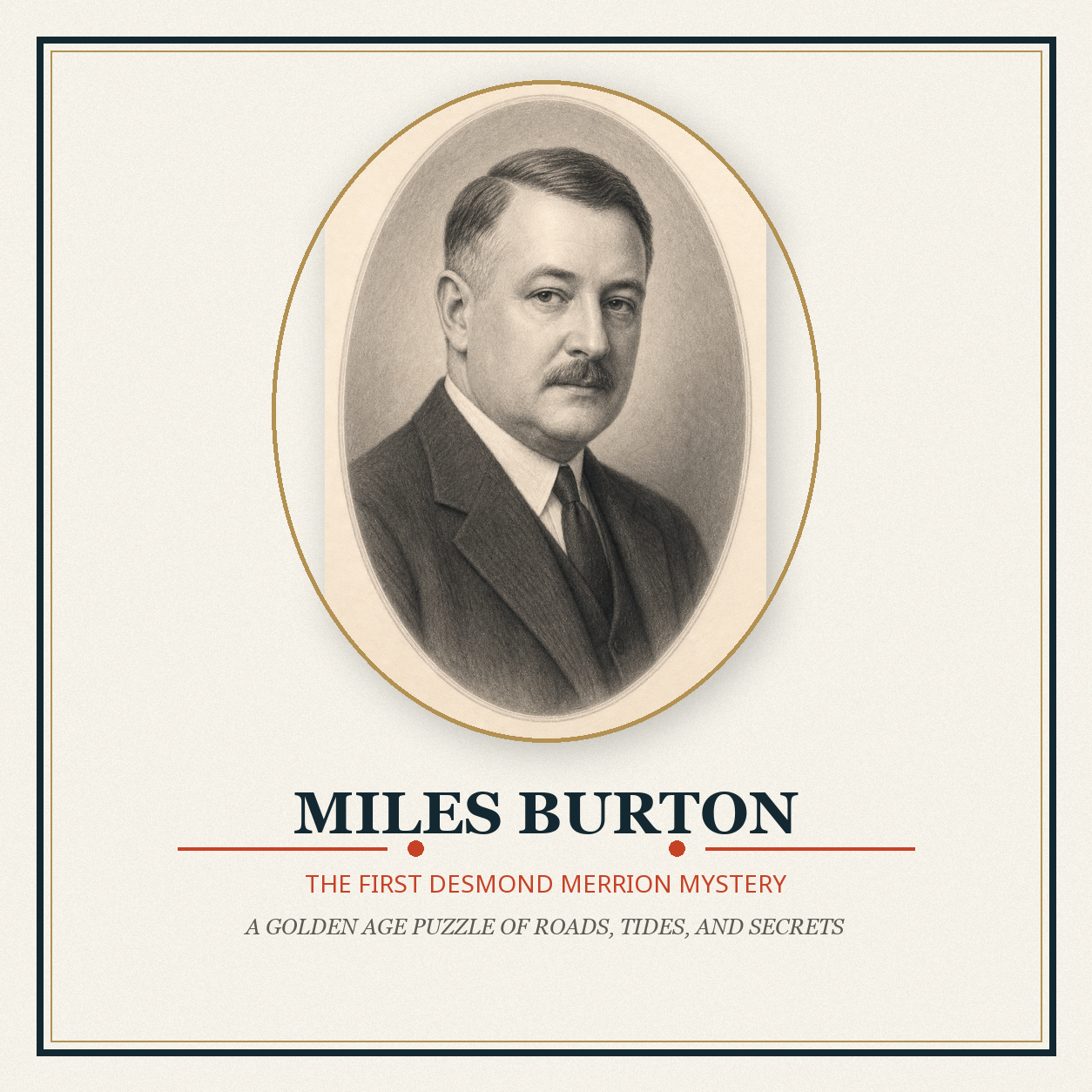 Portrait of Miles Burton with The Secret of High Eldersham edition details